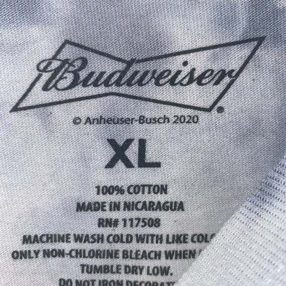 UO Budweiser beer Tonal Tie-Dye Tee sz S,XL,2XL - Picture 7 of 8